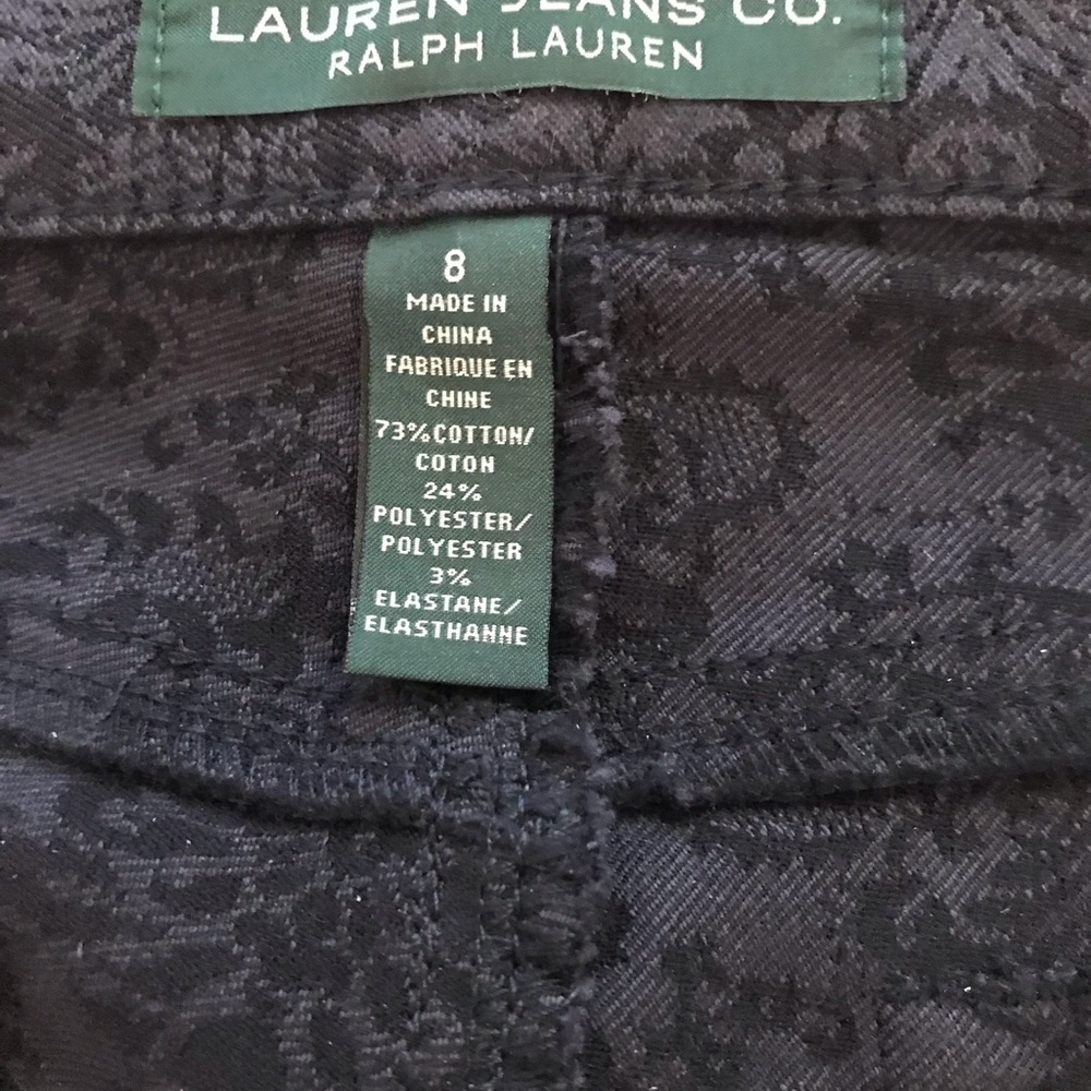 Ralph Lauren 5 pocket pants Navy Print - Picture 5 of 6